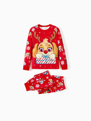 Conjunto de pijama familiar a juego con personajes de dibujos animados