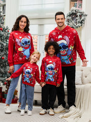 Passendes Familien-Kapuzenpullover-Set mit Cartoon-Print