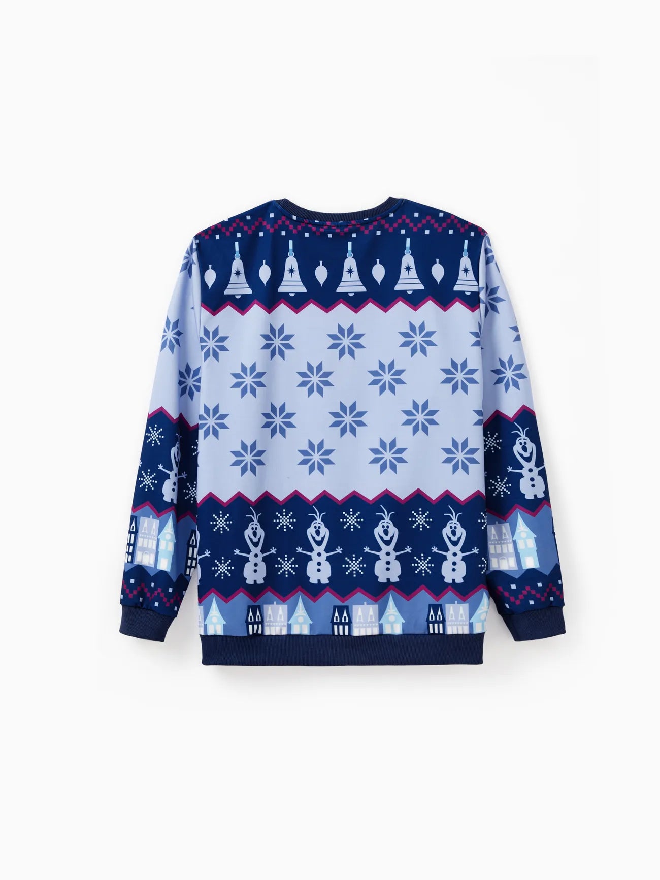 Christmas Elsa Anna Olaf Snowflake Pattern Top Set