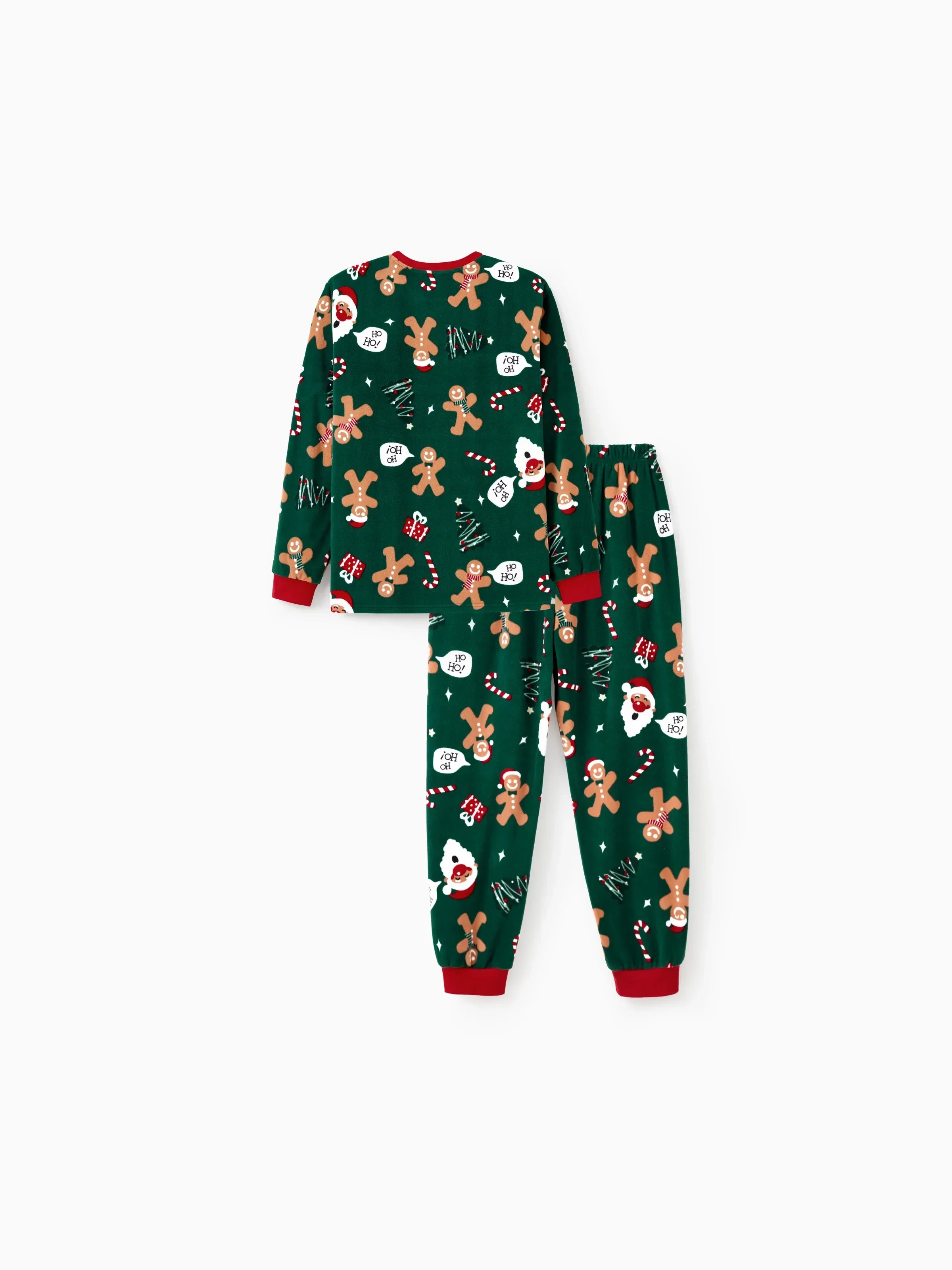 Weihnachts-Familienoutfit-Set mit Lebkuchen-Print