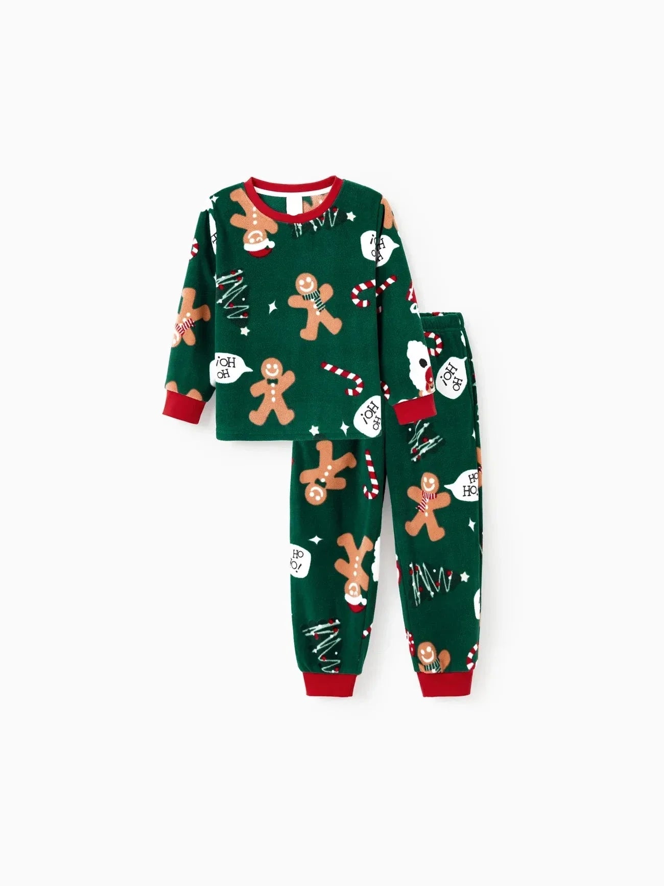 Weihnachts-Familienoutfit-Set mit Lebkuchen-Print