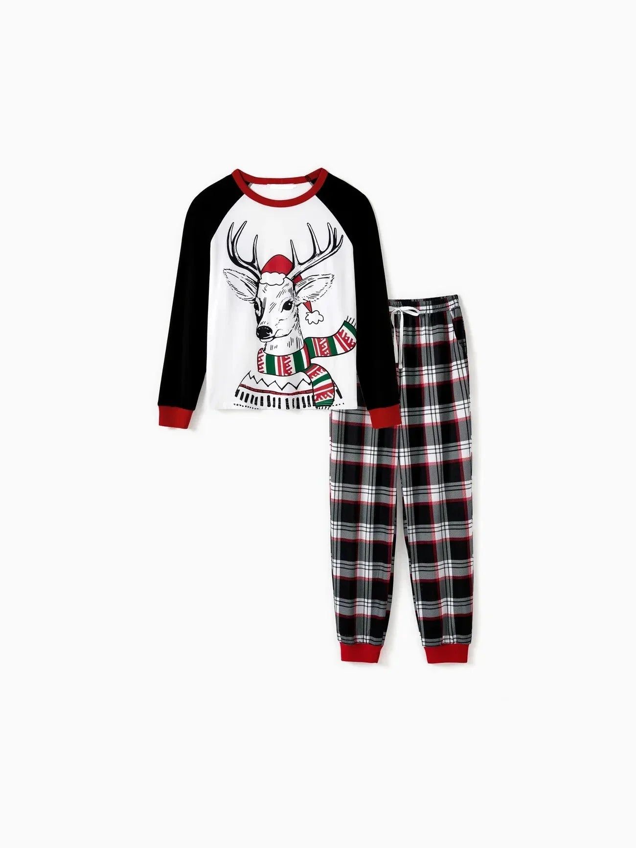 Christmas Reindeer Patterned Family Pajama Set