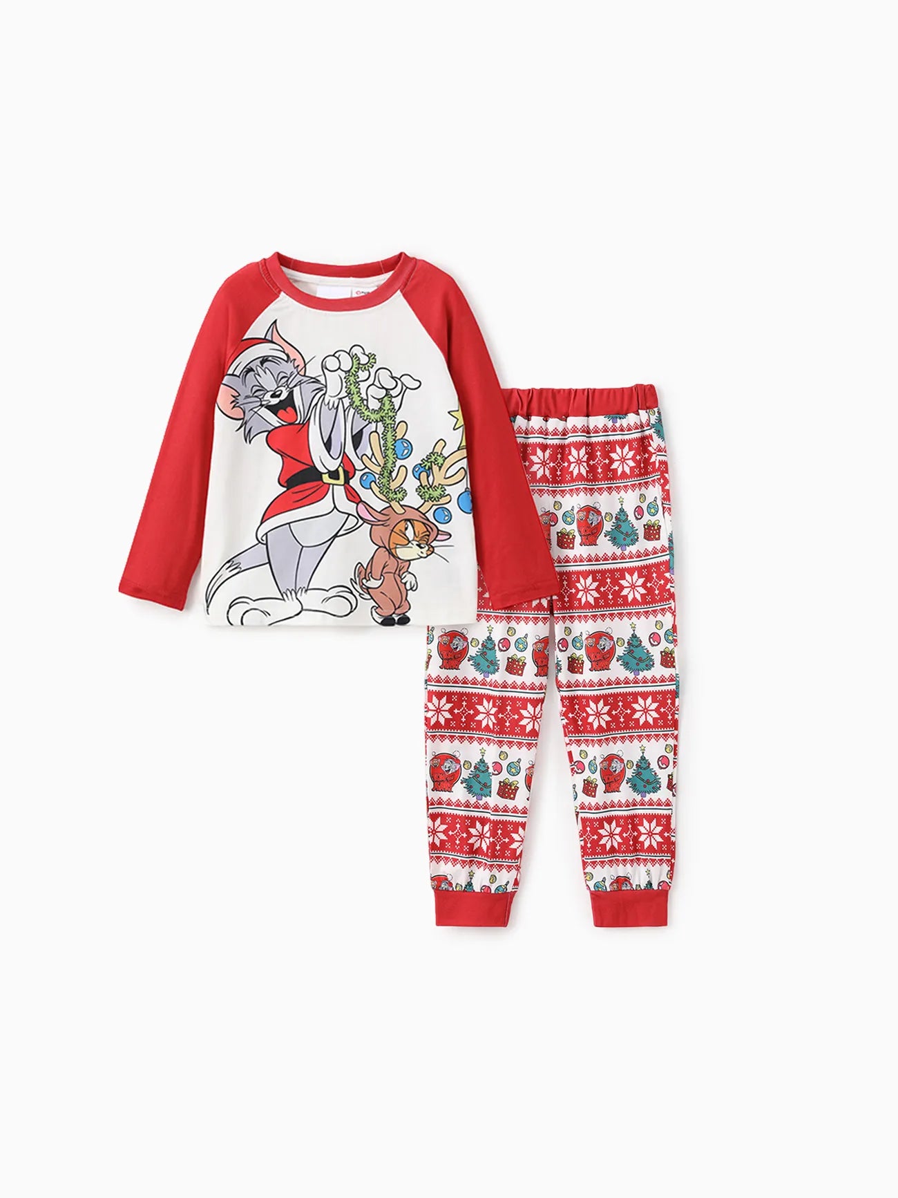 Conjunto de pijama familiar a juego con árbol de Navidad