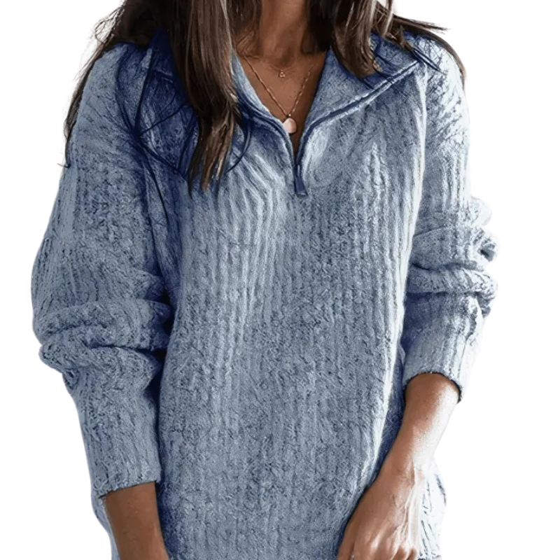 Classic Quarter Zip Knit Sweater