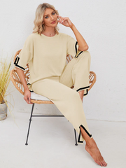 Classy Elastic Knit Lounge Set