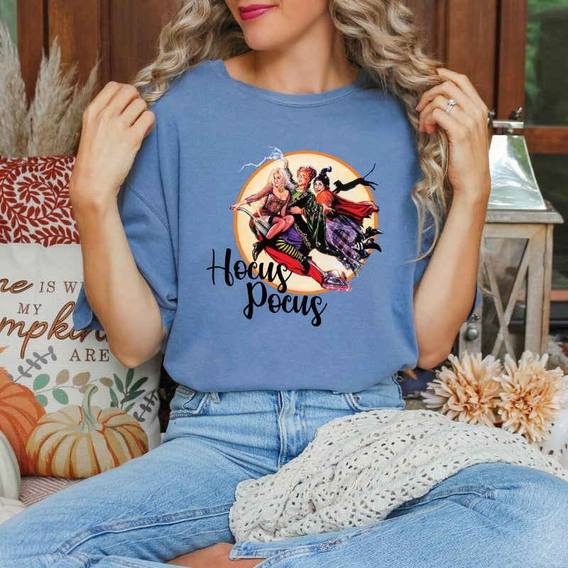 Bequemes Halloween-Shirt mit Hocus Pocus-Aufdruck