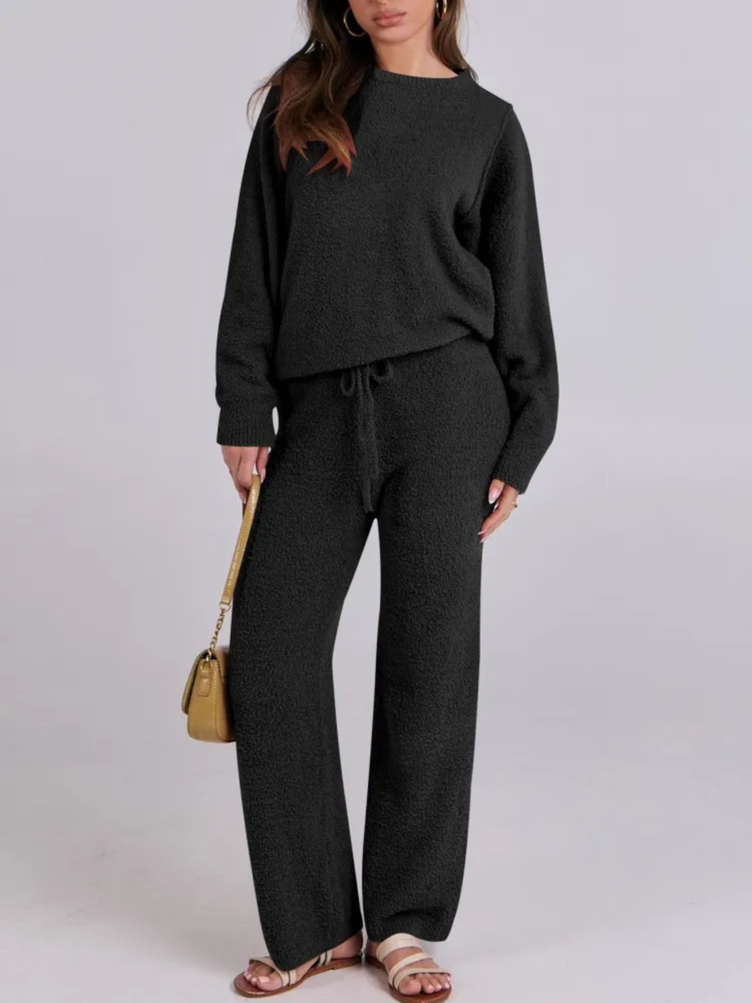 Cozy Knit Sweater And Pants Set