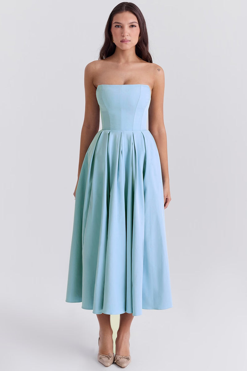 Elegantes Leah Midi-Sommerkleid