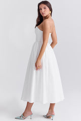 Elegantes Leah Midi-Sommerkleid