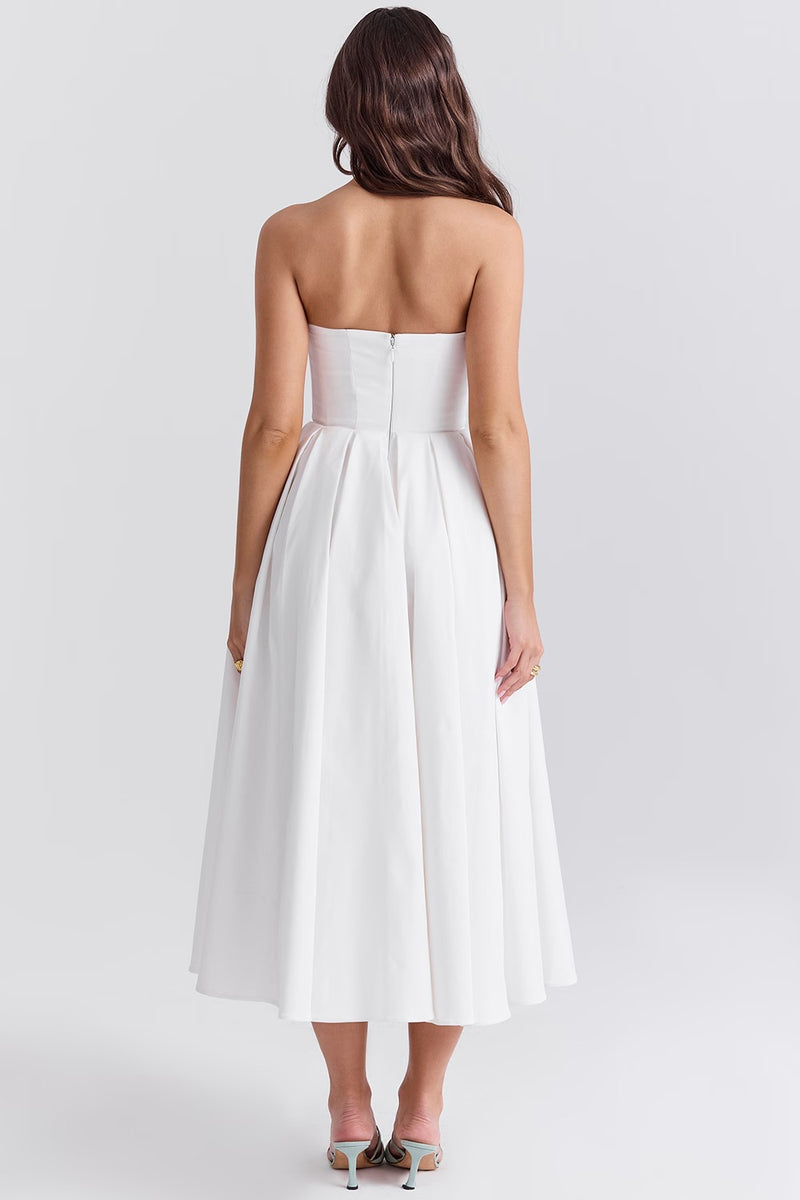 Elegantes Leah Midi-Sommerkleid