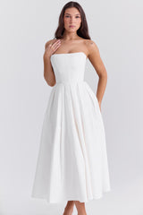 Elegantes Leah Midi-Sommerkleid