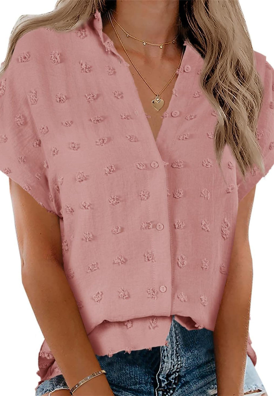 Camisas elegantes de manga corta