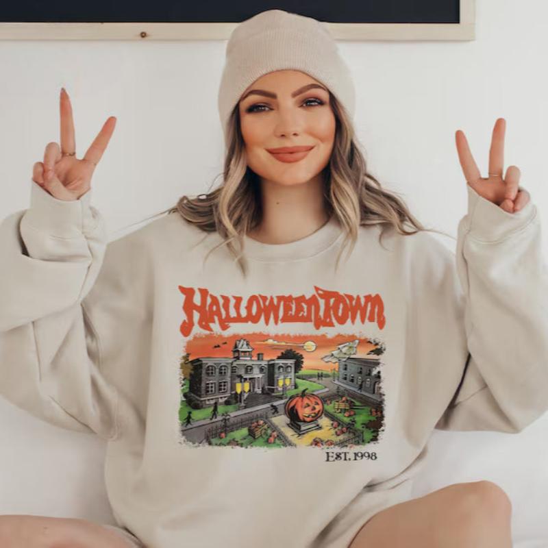 Sudaderas cómodas y estampadas de Halloween (Est. 1998)