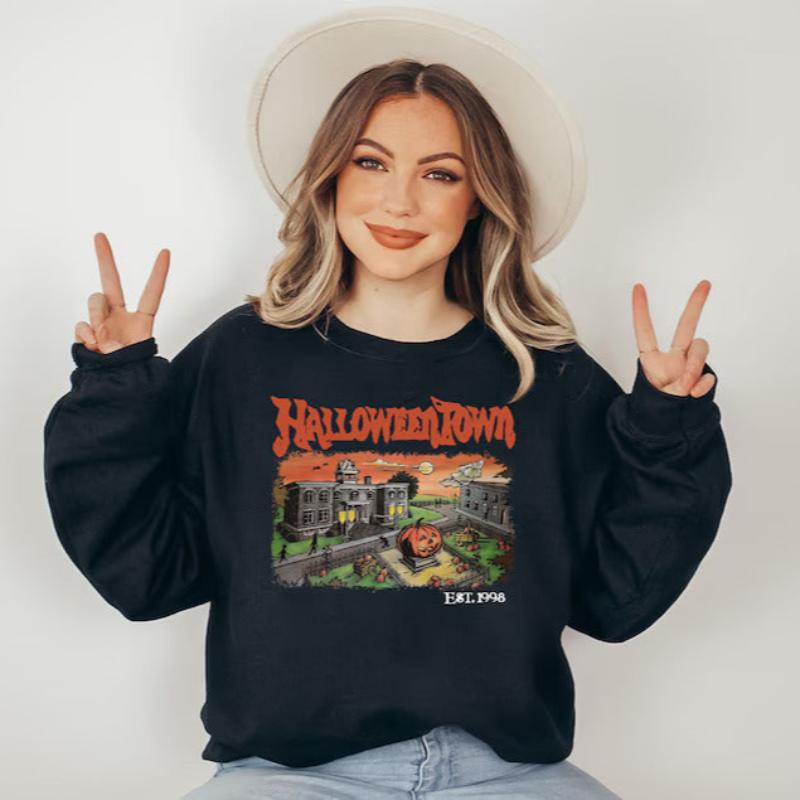 Sudaderas cómodas y estampadas de Halloween (Est. 1998)