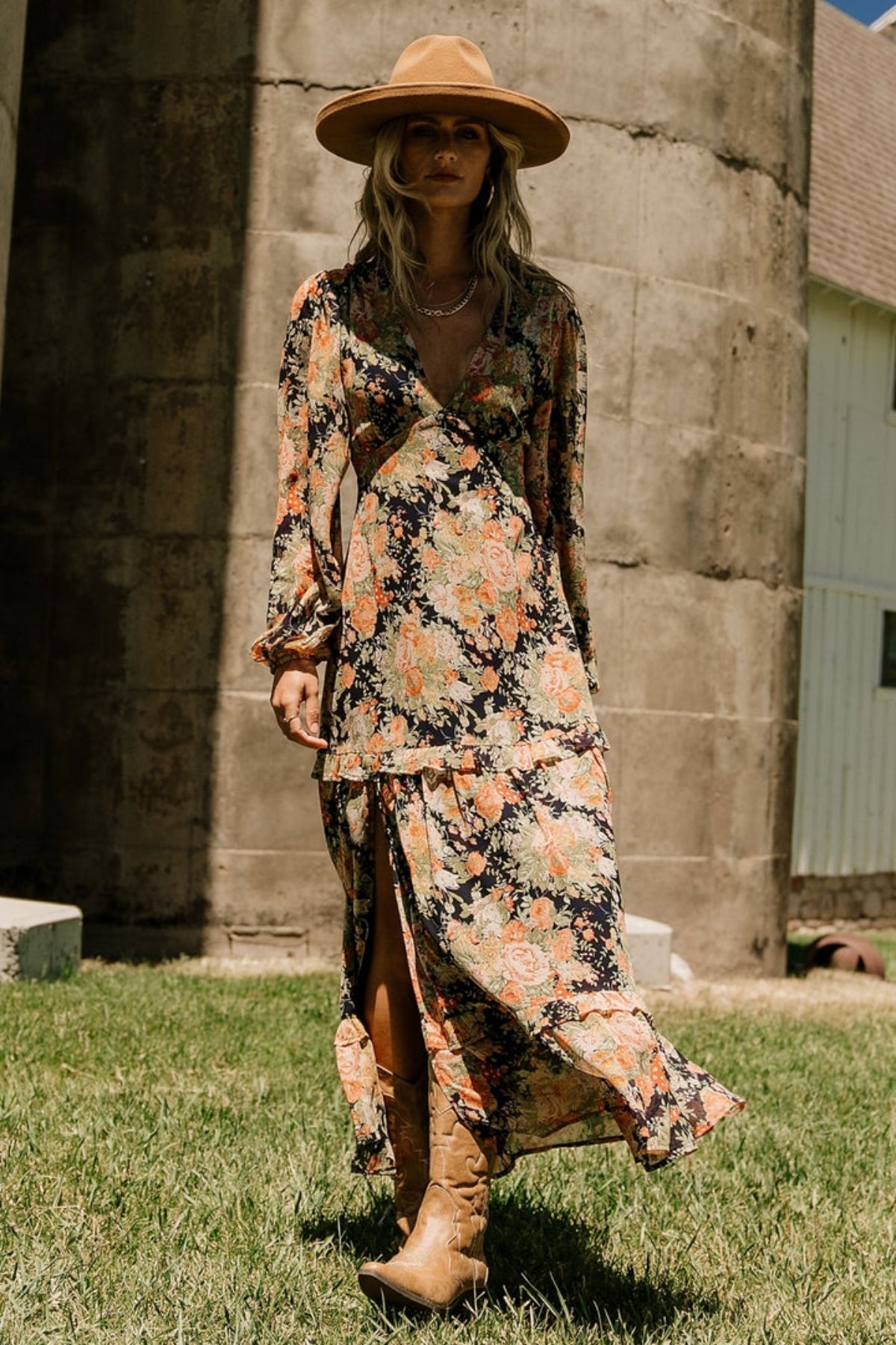 Floral Printed Maxi Dress