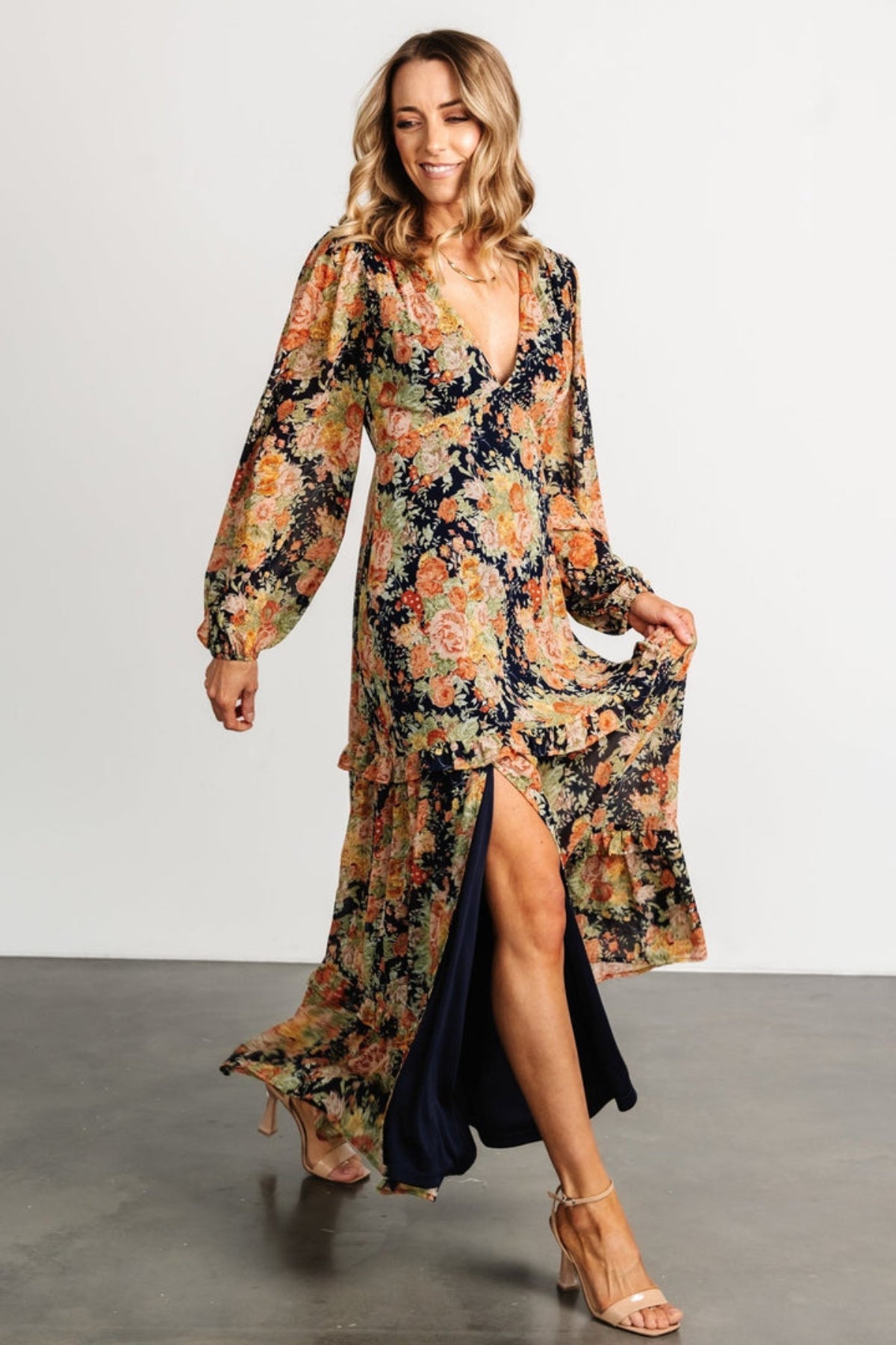 Floral Printed Maxi Dress