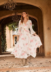 Floral Wrap Maxi Dress