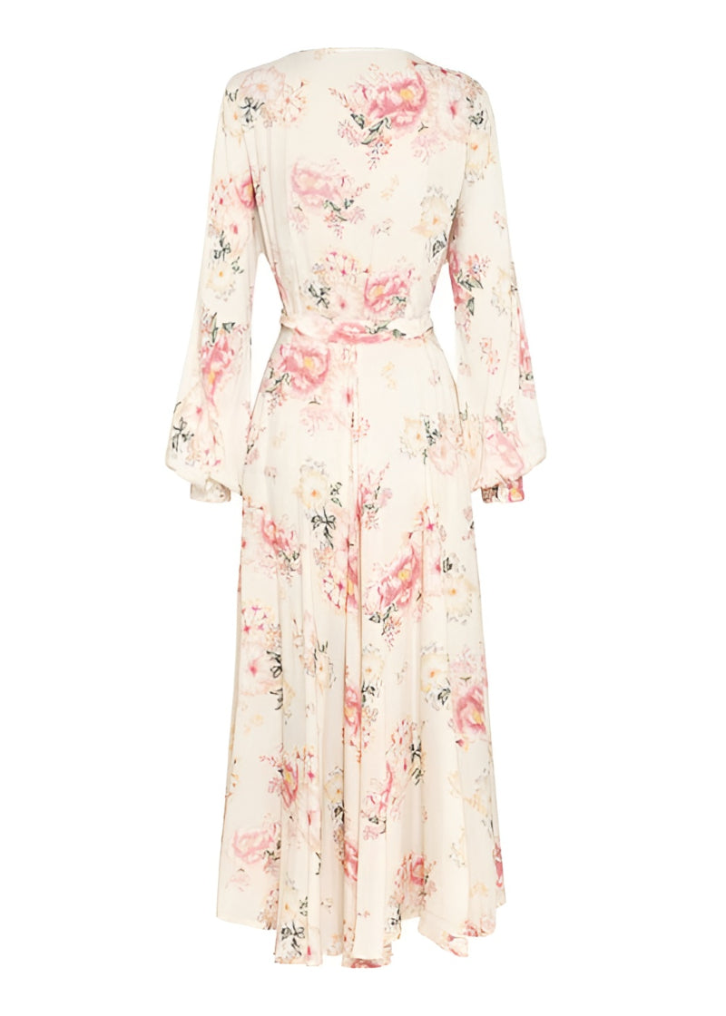 Floral Wrap Maxi Dress