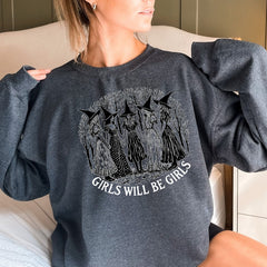 Mädchen werden Mädchen sein Feministisches Sweatshirt