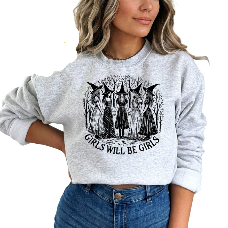 Mädchen werden Mädchen sein Feministisches Sweatshirt