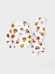 Conjunto de pijama familiar con estampado de Halloween