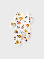 Conjunto de pijama familiar con estampado de Halloween