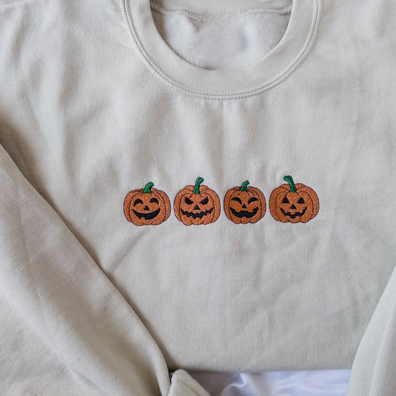 Halloween Pumpkin Printed Sweatshirt