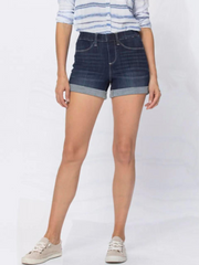 Judy Blue Pull On Denim Jegging Shorts