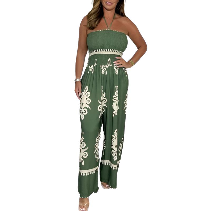 Jumpsuit mit Blumenstickerei