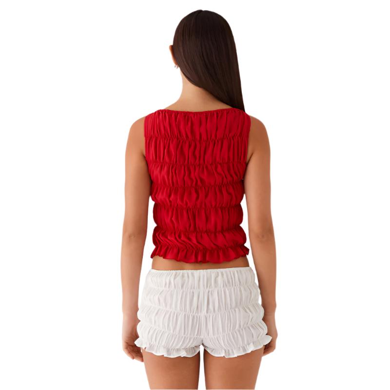 Messina Ruched Tank Top Set