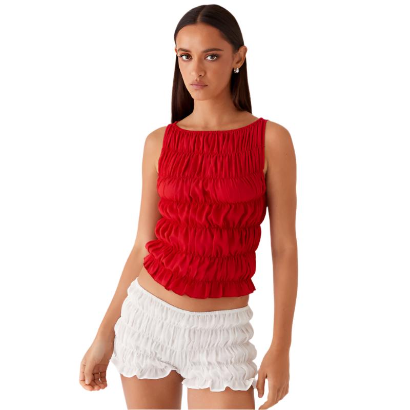 Messina Ruched Tank Top Set