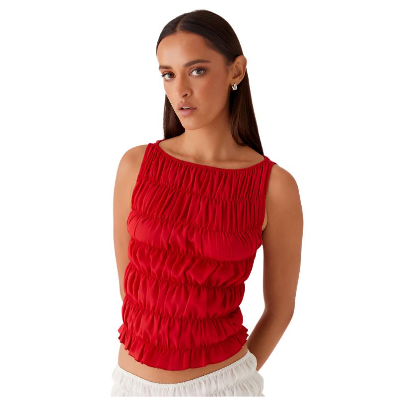 Messina Ruched Tank Top Set