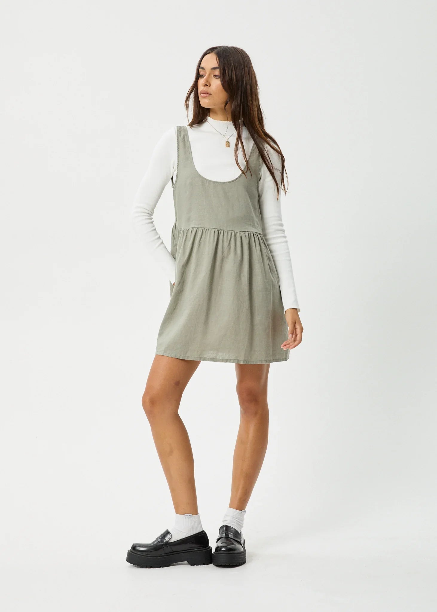 Modern Utility Pinafore Dress