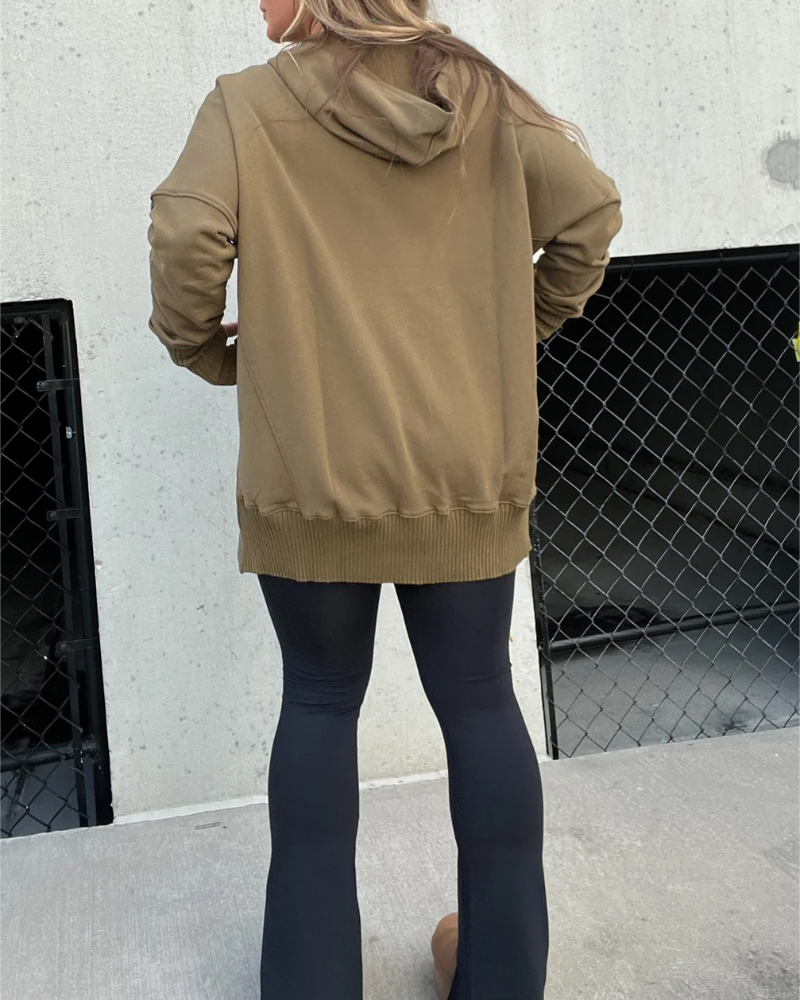 Oversized Hoodie With Functional Design