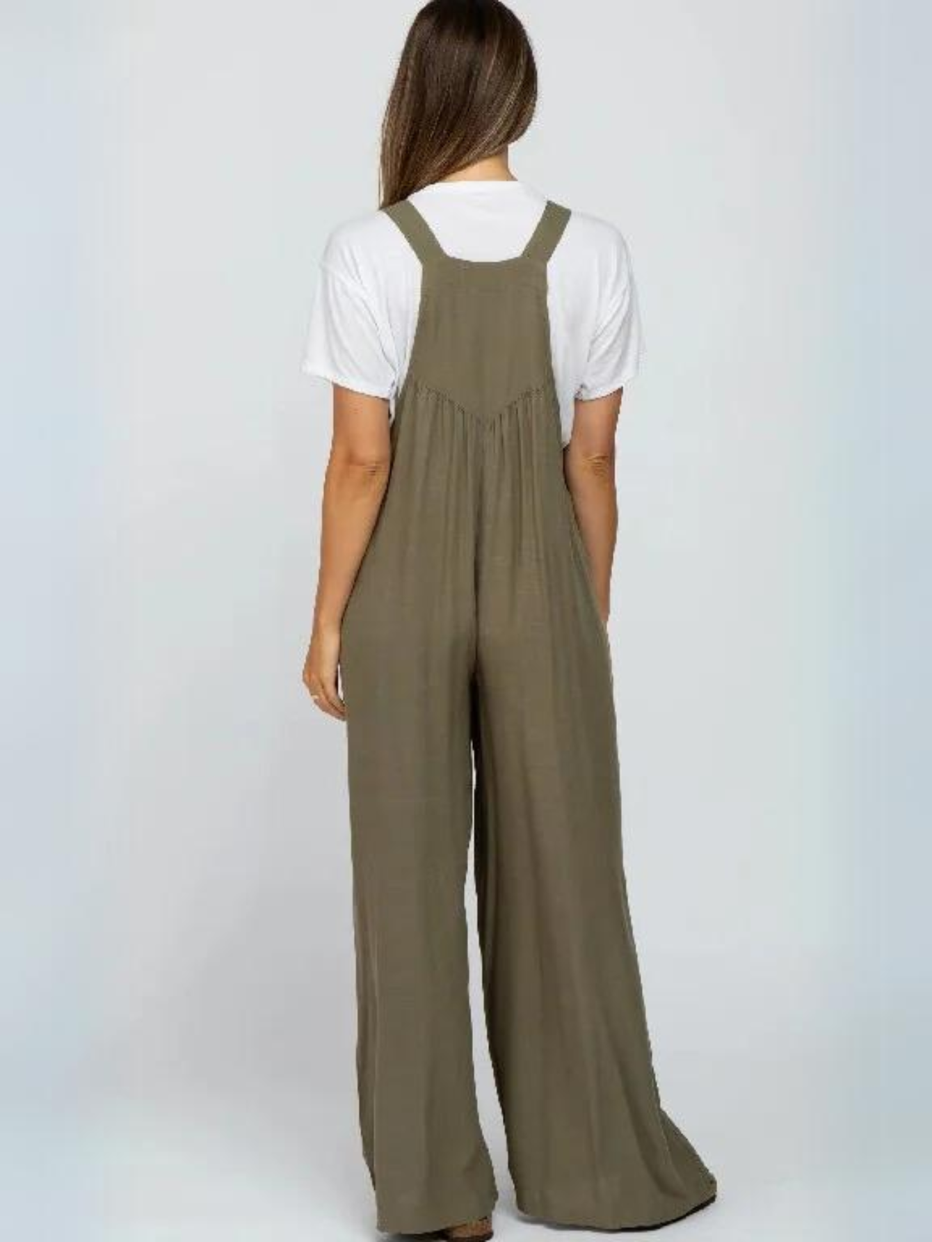 Plus Size Wide Leg Overalls Jumpsuit