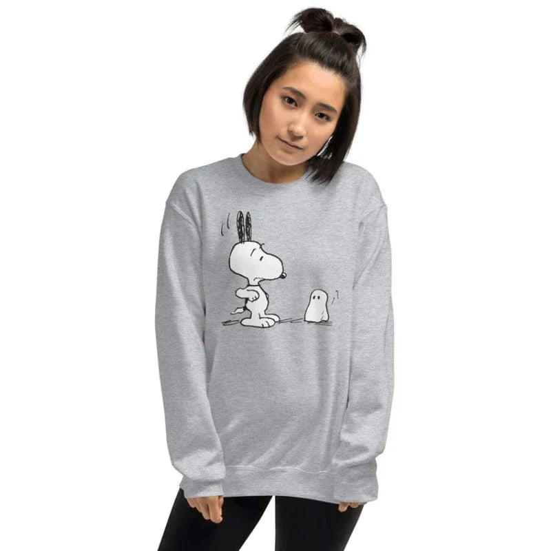 Klassisches Halloween-Sweatshirt mit Hunde-Print 