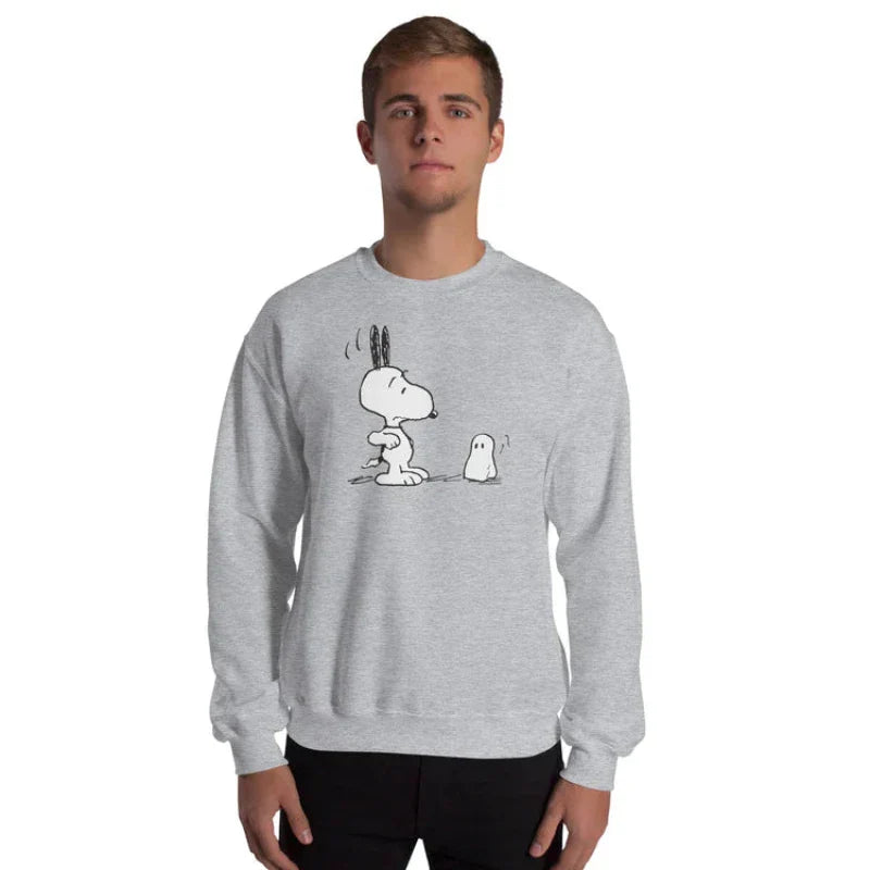 Klassisches Halloween-Sweatshirt mit Hunde-Print 