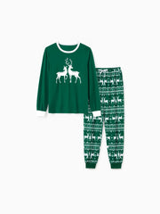 Passendes Familien-Pyjama-Set mit Rentier-Print