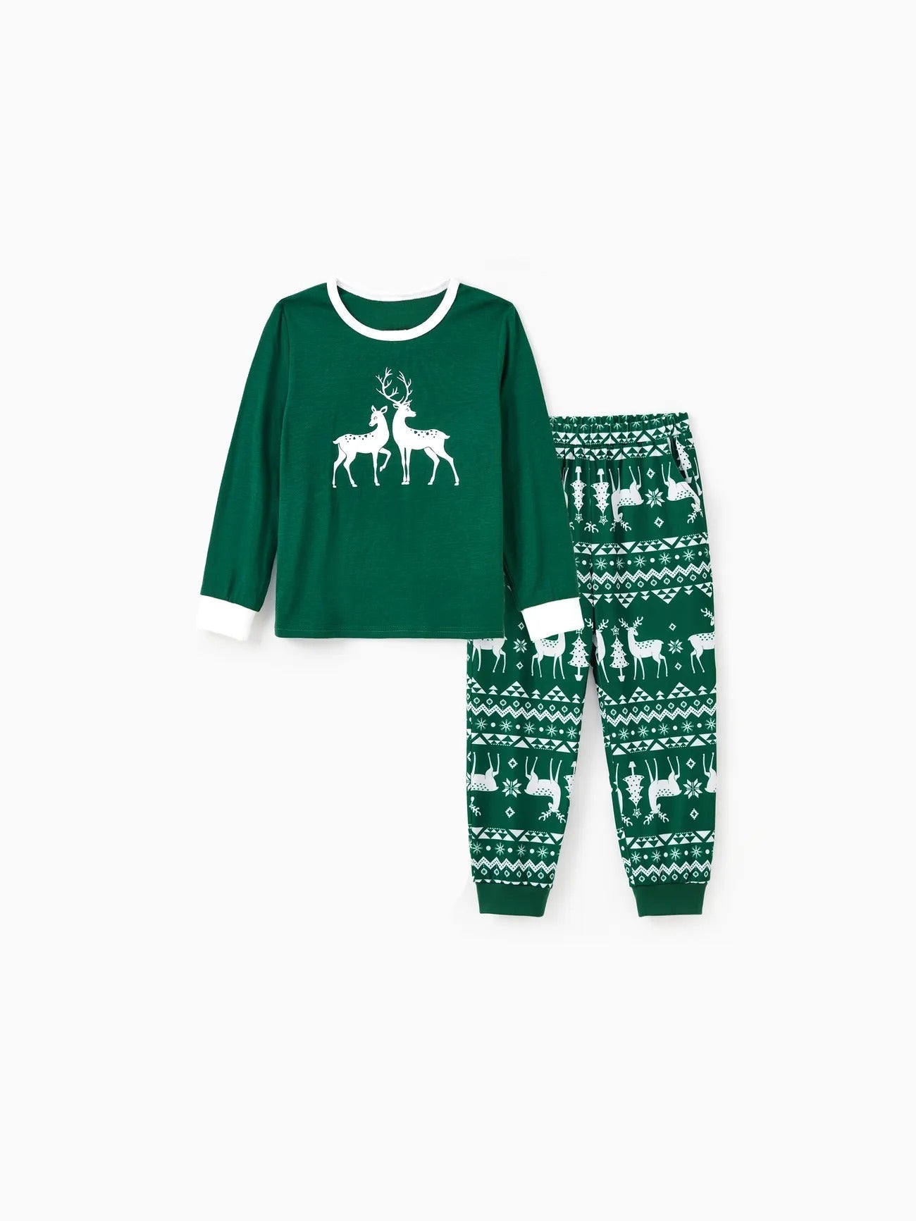 Passendes Familien-Pyjama-Set mit Rentier-Print