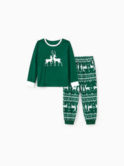 Reindeer Printed Family Matching Pajama Set