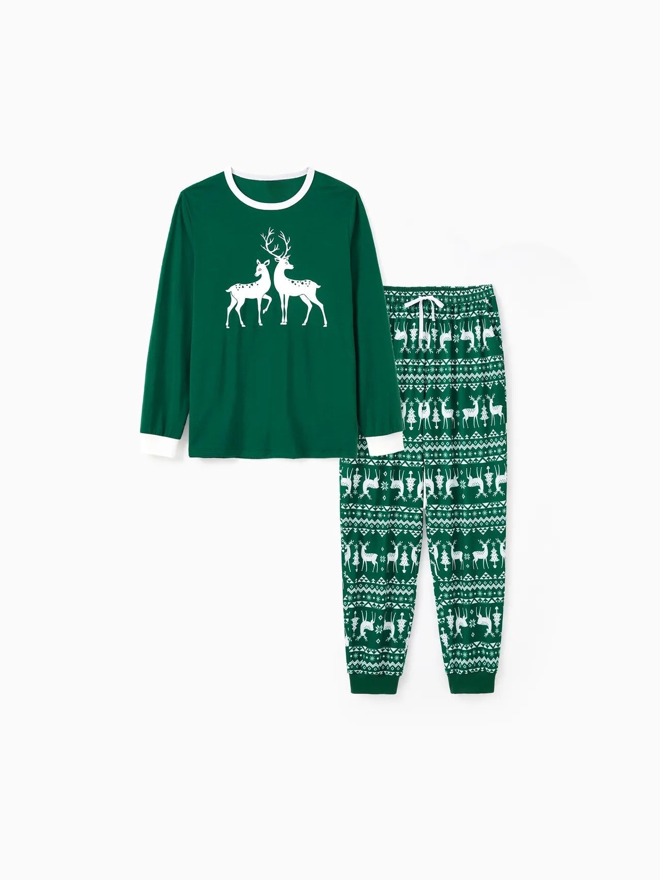 Passendes Familien-Pyjama-Set mit Rentier-Print