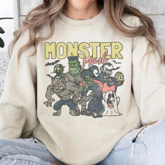 Bequeme Sweatshirts im Retro-Halloween-Stil