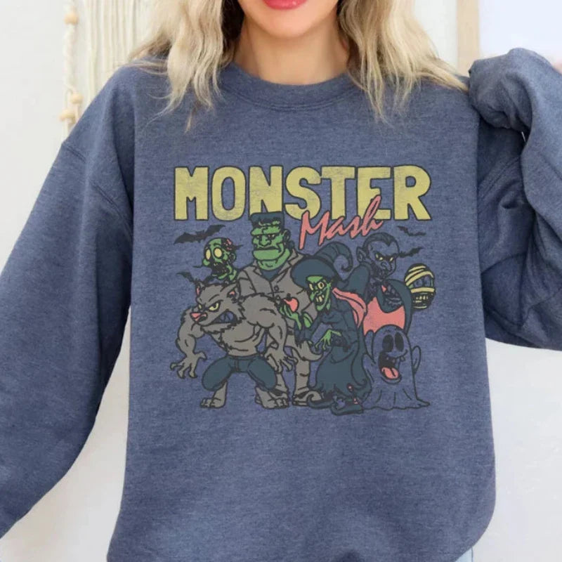 Retro Halloween Themed Comfy Sweatshirts