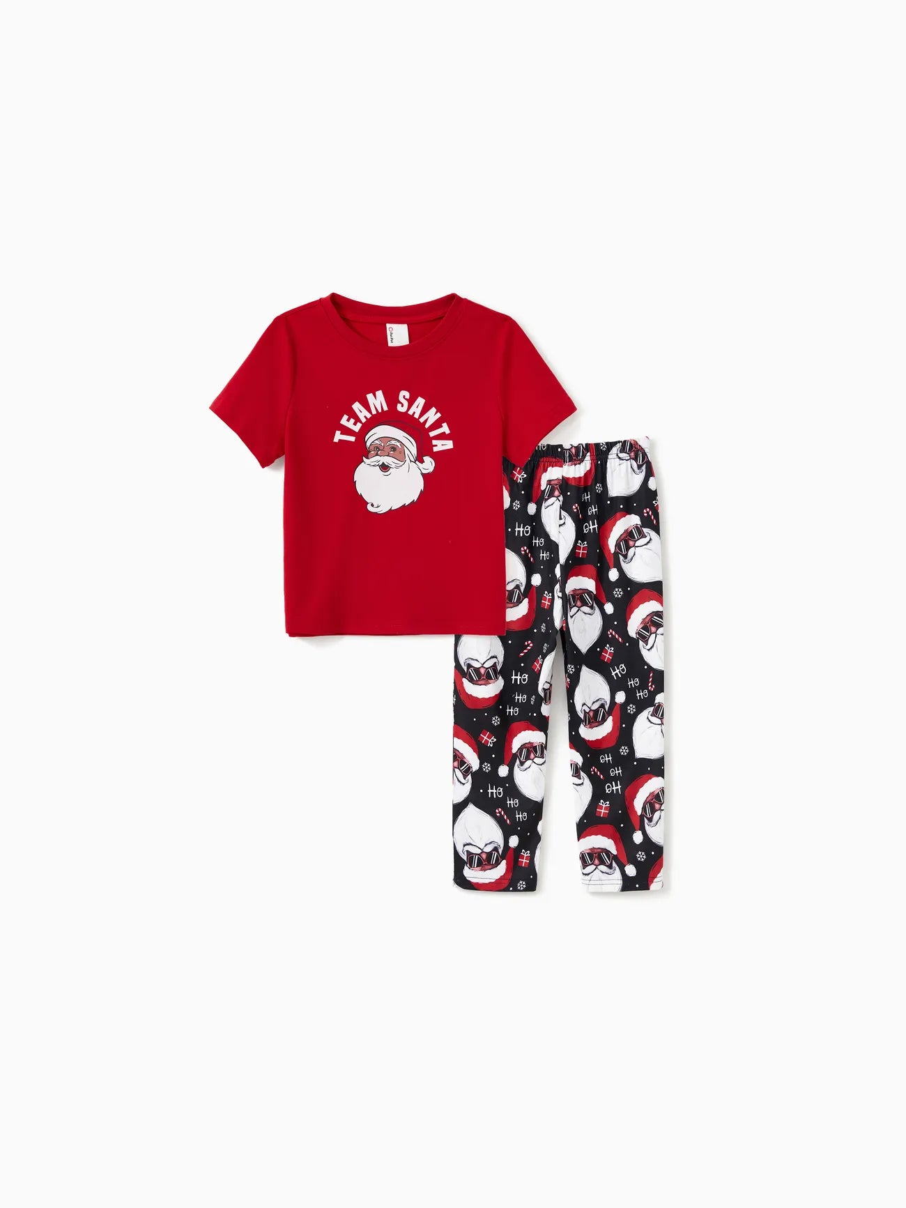 Conjunto de pijama familiar a juego con gráfico de Papá Noel