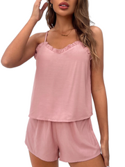 Trim Lounge Cami Top und Shorts 