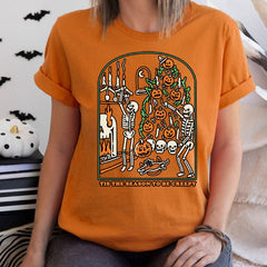 Tis The Season To Be Creepy Printed T Shirt