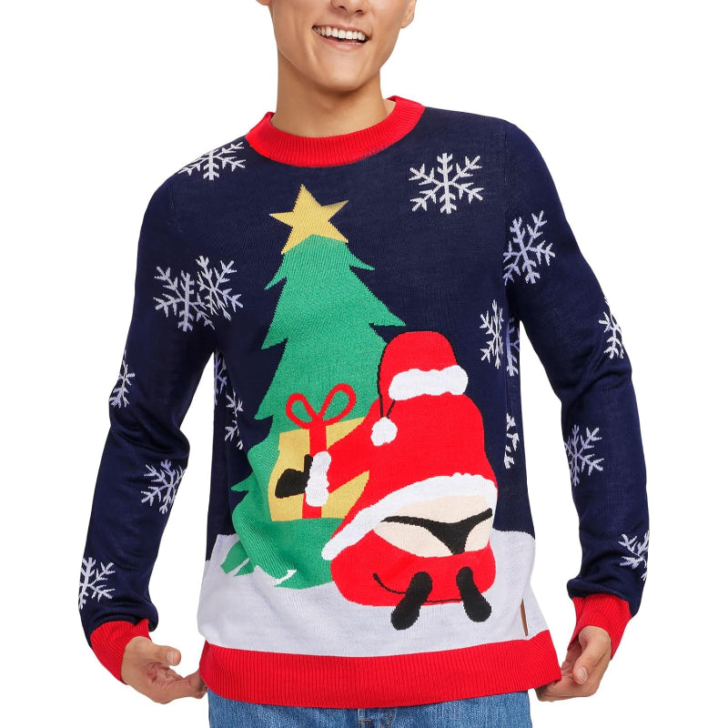 Animated And Festive Christmas Holiday Pullover Sweater