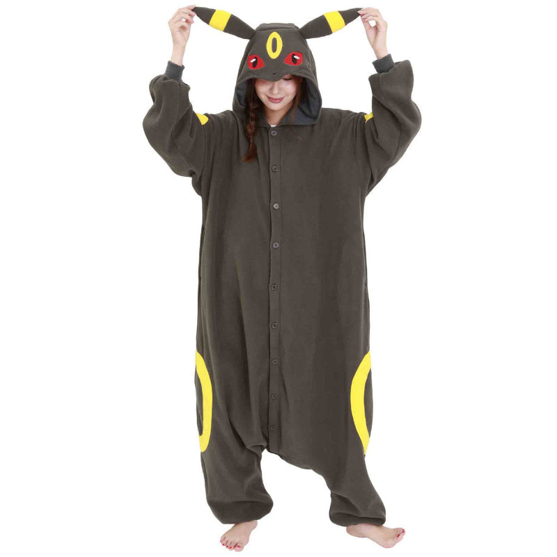 Disfraz de mono polar con temática de dibujos animados de Umbreon