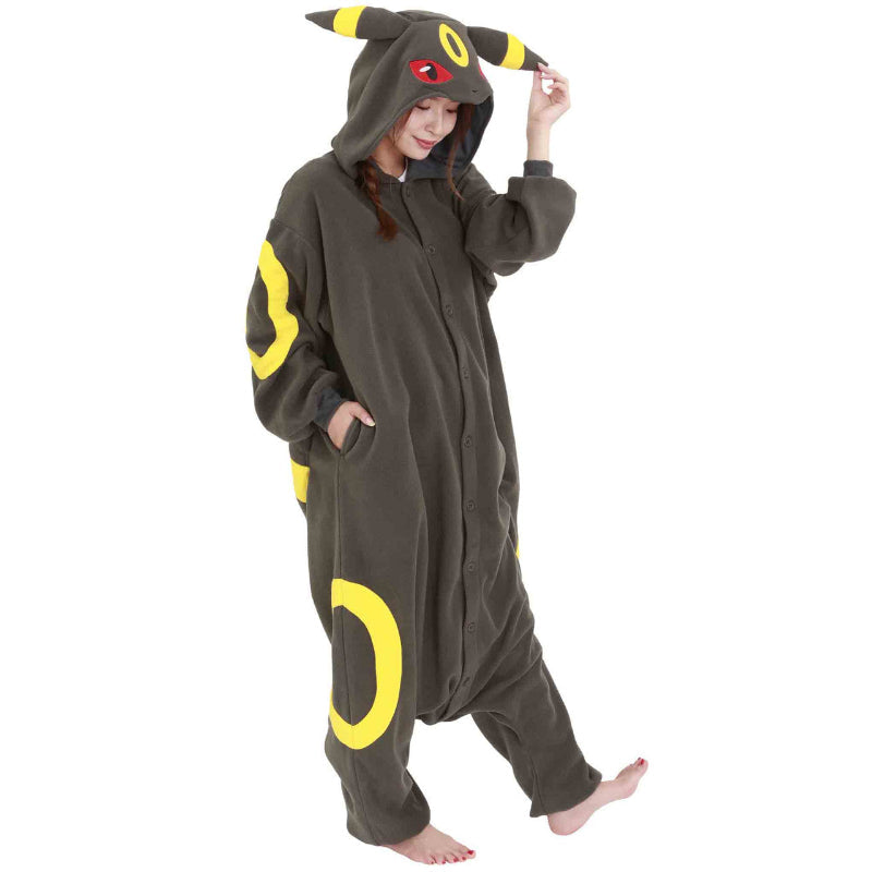 Disfraz de mono polar con temática de dibujos animados de Umbreon