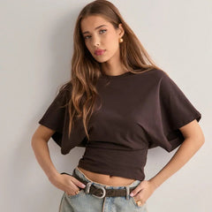 Wide Sleeve Casual T Shirt